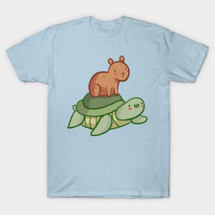 Turtle and capybara stack T-Shirt